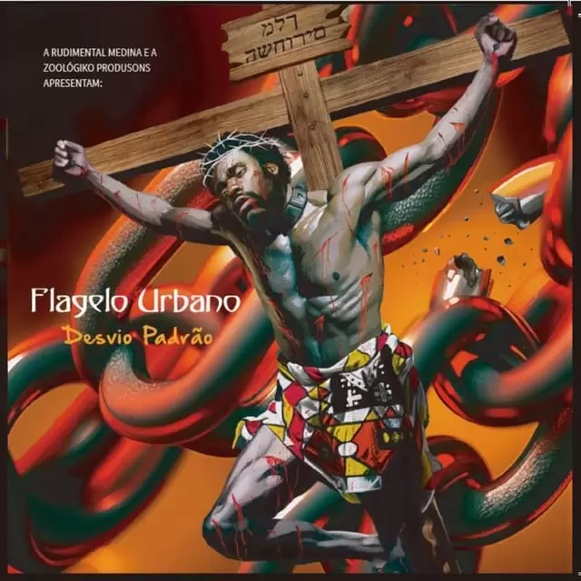 Capa Oficial do álbum "Desvio Padrão" do rapper Flagelo Urbano lançado em todas plataformas digitais pela A Rudimental Mediana e ZoológiKo Produsons.