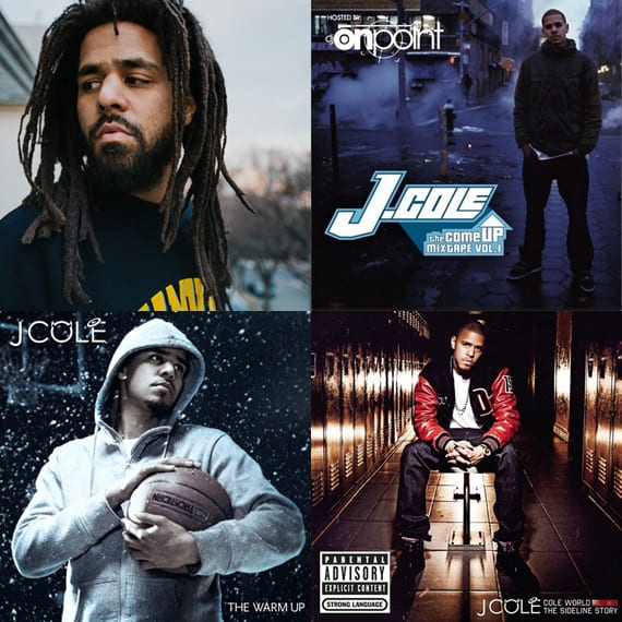 Capa Oficial da Mixtape "The Come Up vol.1" do rapper J.Cole