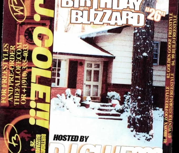 Capa do EP Birthday Blizzard ’26 do rapper J. Cole.
