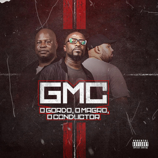 Capa do álbum GMC – O Gordo, O Magro e O Condutor, projeto de rap angolano com Denexl, Edu Z e Condutor.