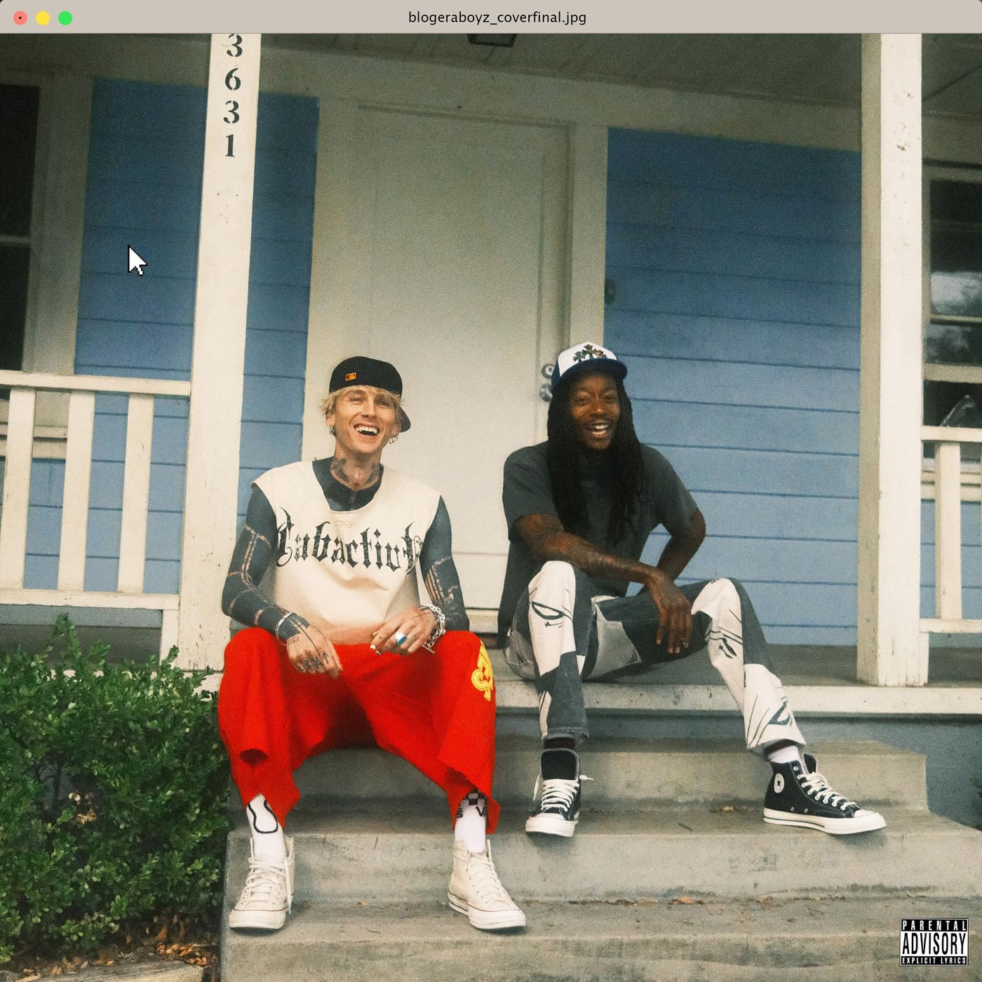 MGK e Wiz Khalifa lançam a mixtape "Blog Era Boyz" 7 Capa da mixtape Blog Era Boyz de MGK e Wiz Khalifa, lançada em maio de 2026