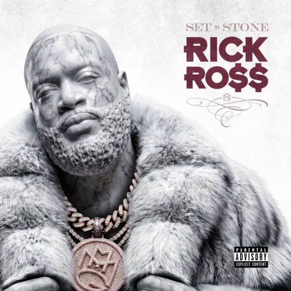 Capa do oficial do álbum Set in Stone do rapper Rick Ross