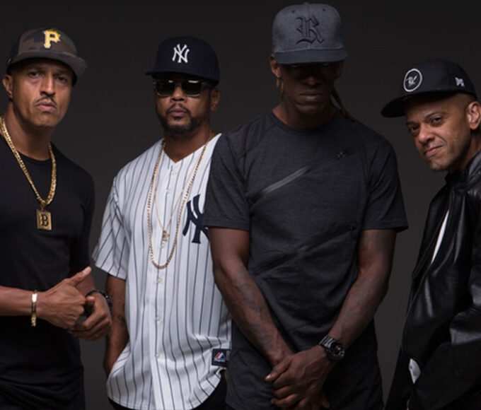 Mano Brown, Ice Blue, Edi Rock e KL Jay, integrantes dos Racionais MC's, grupo que confirmou álbum inédito com 36 faixas para o segundo semestre de 2026.