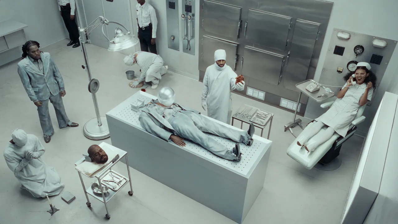 Ye e Don Toliver lançam videoclipe surrealista de "OK" Ye e Don Toliver no videoclipe surrealista de OK, dirigido por Bianca Censori