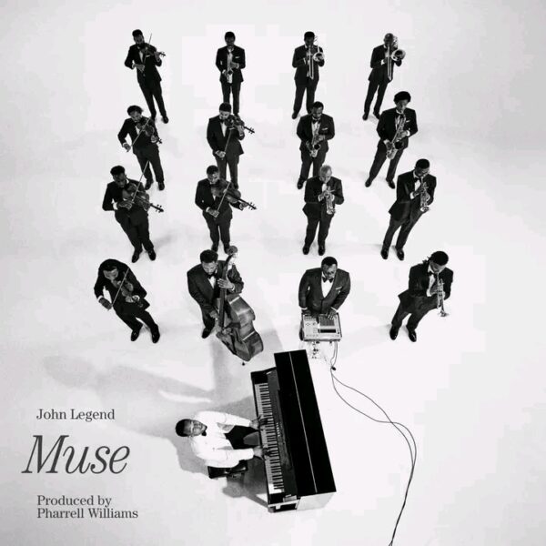 Capa oficial do álbum "Muse" de John Legend, produzido por Pharrell Williams