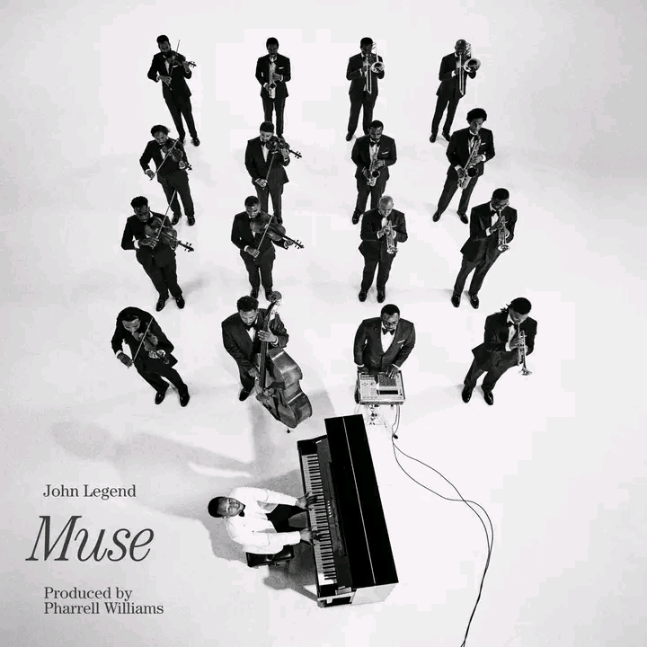 Capa oficial do álbum "Muse" de John Legend, produzido por Pharrell Williams